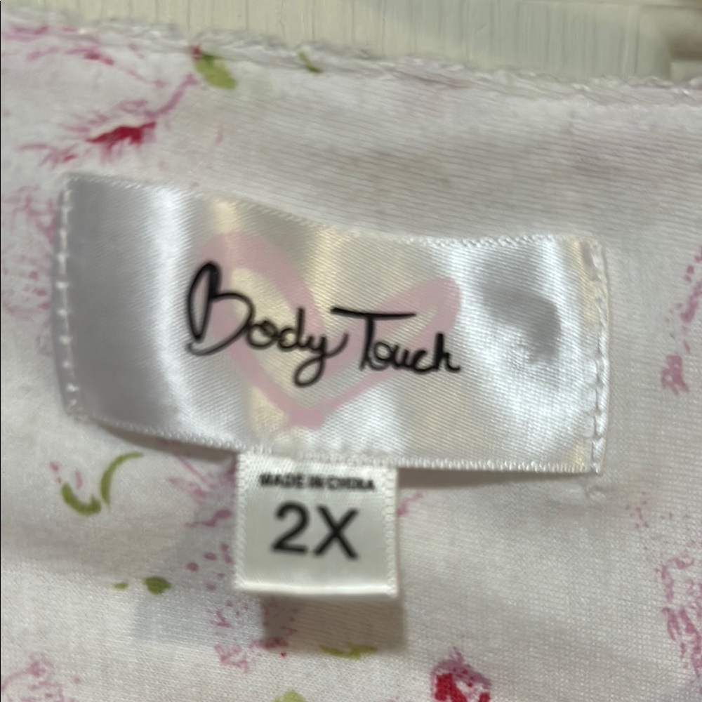 Body  Touch Floral Nightgown with Pink Accents - Picture 2 of 7